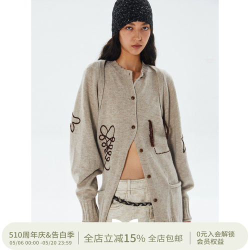 蝙蝠袖坎肩背心长裙针织三件套