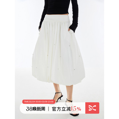 squarecircle蓬蓬半裙A字伞裙