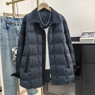 2025巨好看的轻薄衬衫款羽绒服女秋冬新品设计感休闲宽松保暖外套