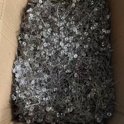 透明钻石大头针蝴蝶针定位大头针家用DIY固定散装1万根工厂批发