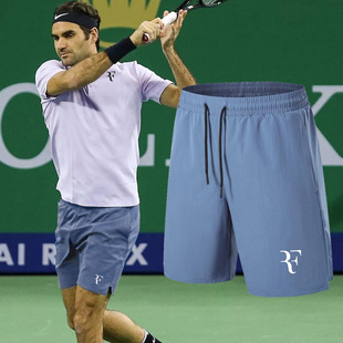 夏季网球裤男费德勒速干网球服纳达尔运动裤小德白色五分短裤定制