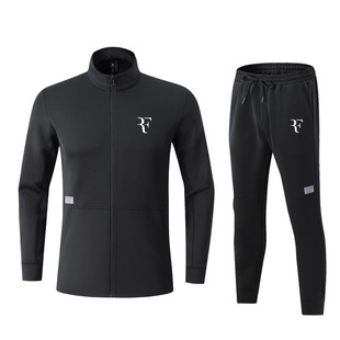 2025新款费德勒高端秋冬纳达尔网球服套装德约运动速干外套长裤男