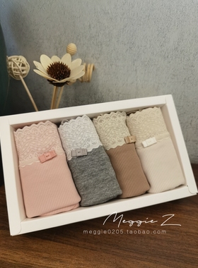 4条装女中腰大弹不勒全包型三角内裤均码90-130斤