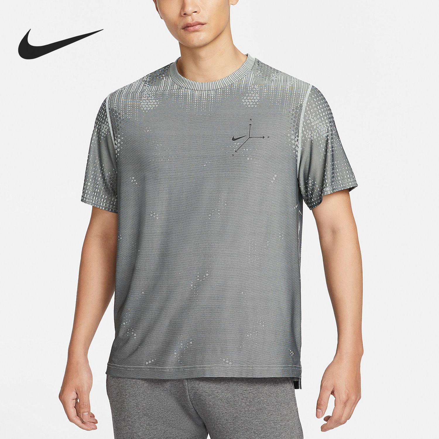 Nike/耐克正品新款男士针织透气休闲圆领短袖T恤FN2972-034 - 实物图