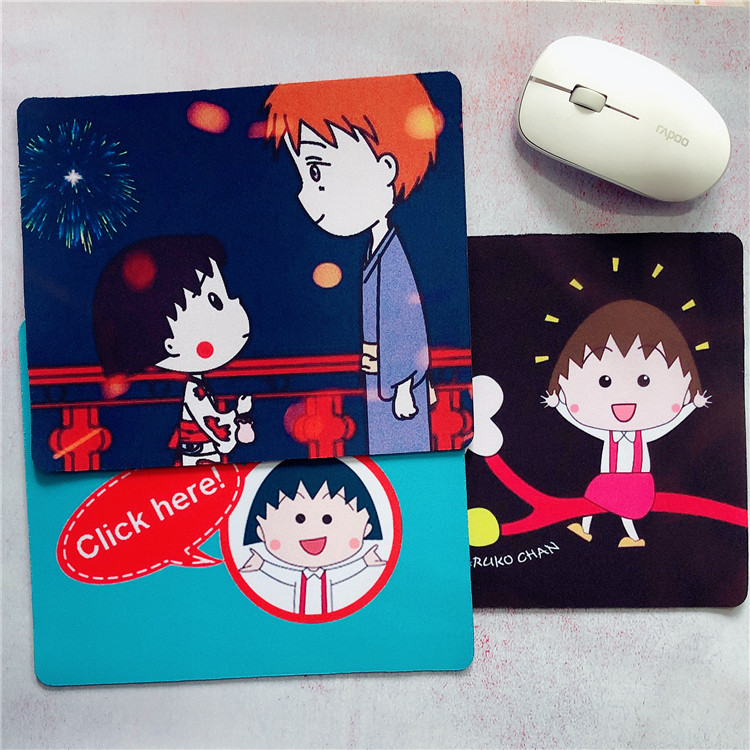 樱桃小丸子安德烈鼠标垫小号可爱加厚电脑办公家用学生卡通桌垫