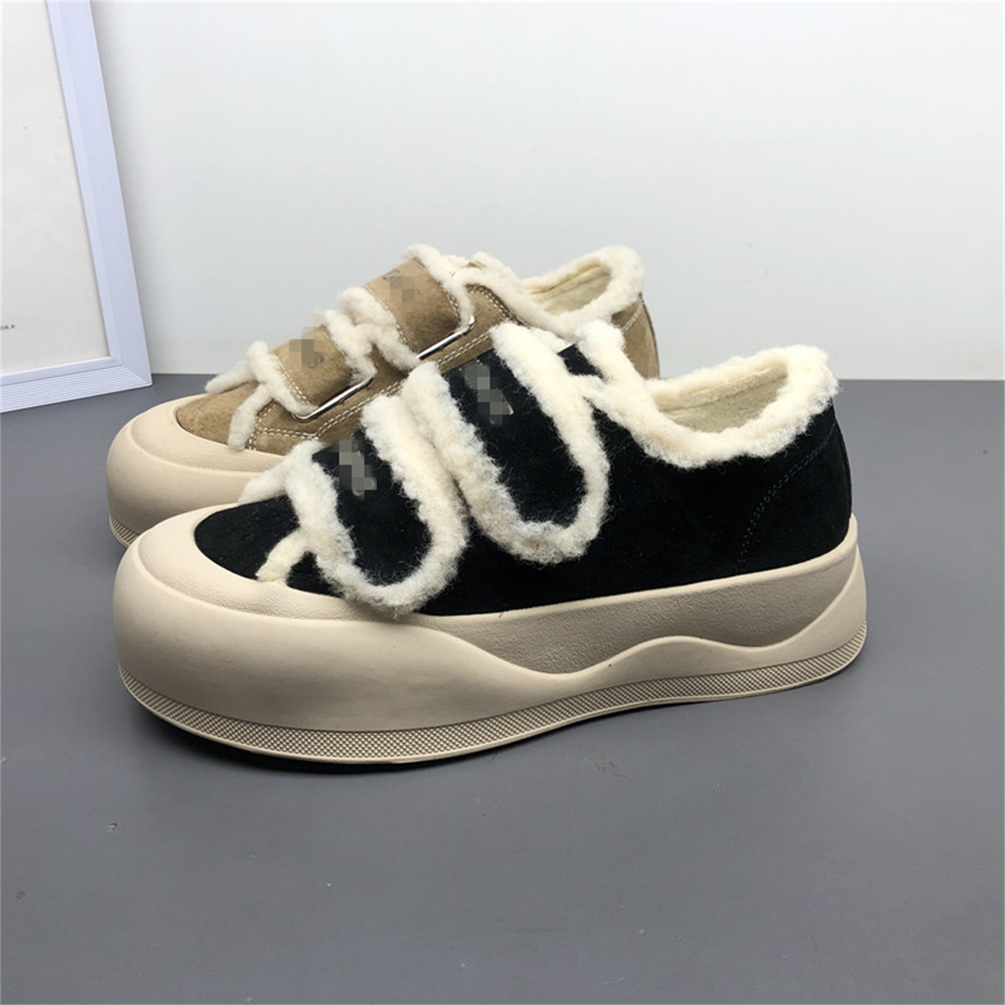 女鞋德训鞋真皮加棉棉鞋软底防滑