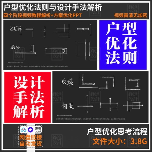 73室内全案户型优化法则与设计手法解析精选花西平面方案视频教程