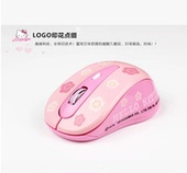 女生可爱鼠标凯蒂猫有线鼠标KT静音卡通办公笔记本KT无线限鼠标