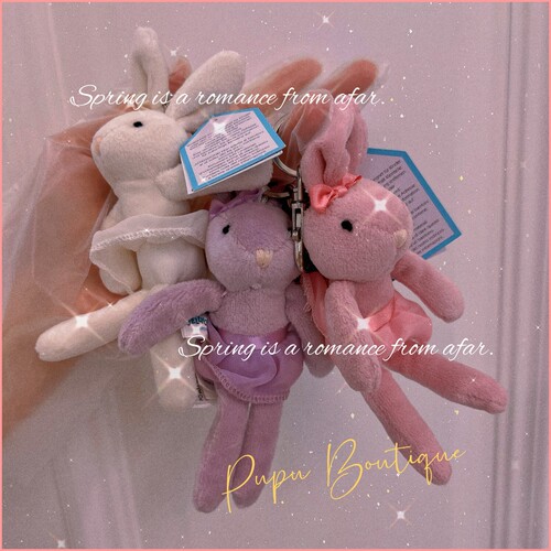 正品英国Jellycat Tutu lulu Bunny keyring芭蕾舞裙邦尼兔包挂
