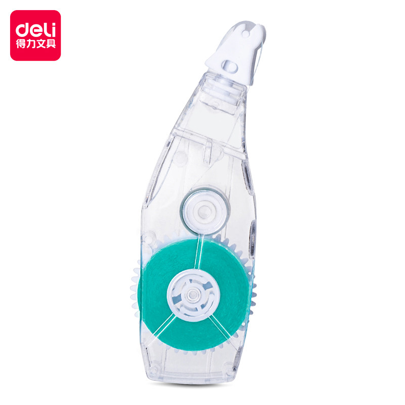 得力7327免撕双面胶替换芯(透明12袋)6mm*8m账务手工涂抹菱形纹路