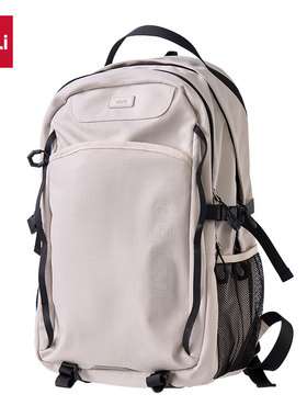 得力BB207运动休闲系列初高中书包(卡其色/个)