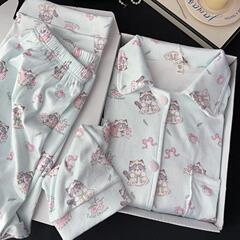糯糯猫咪海岛绒睡衣女秋冬天新款少女保暖卡通家居服送闺蜜礼盒装