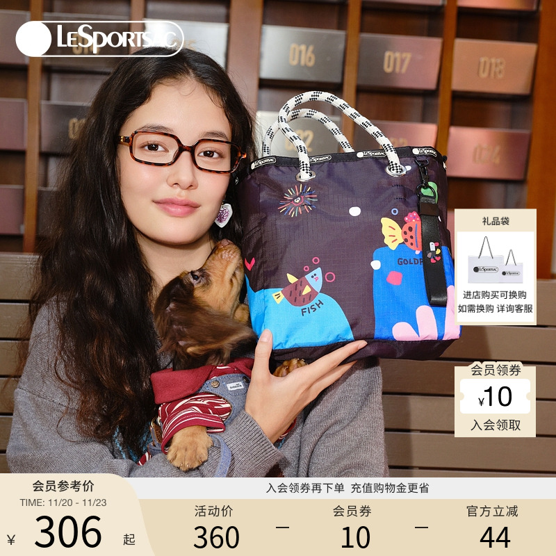 LeSportsac逗鸭系列托特包