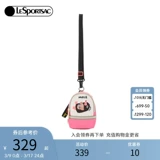 Lesportsac вещательный стихотворение дразнить Duck Union серия мессенджера Пинк мини -милая сумка для плеча мыши самка