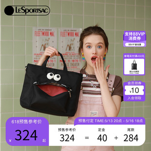 LeSportsac樂播詩可愛大眼睛托特包通勤電腦包學生斜挎包女尼龍包
