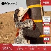 LeSportsac乐播诗年CAVALLI联名系列黑色提花手提包月牙斜挎包