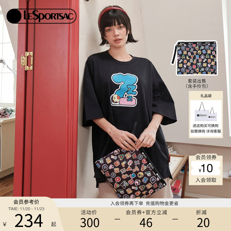 LeSportsacT常规T恤日常休闲