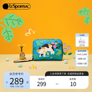 菜菜篮子系列可爱猫咪田园风手拿零钱包 LeSportsac乐播诗2025春季