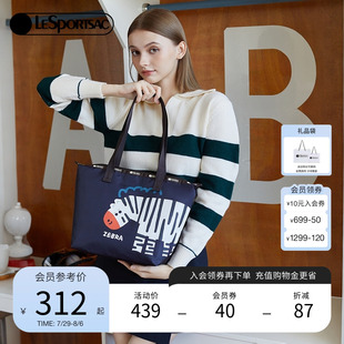 LeSportsac樂(lè)播詩(shī)2025新款 Trendy潮流系列卡通印花單肩拉鏈托特包