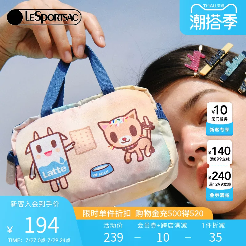 Сумочка косметичка клатч Lesportsac Poems Tokidoki co‑brandированная новая сумка кошелек L135
