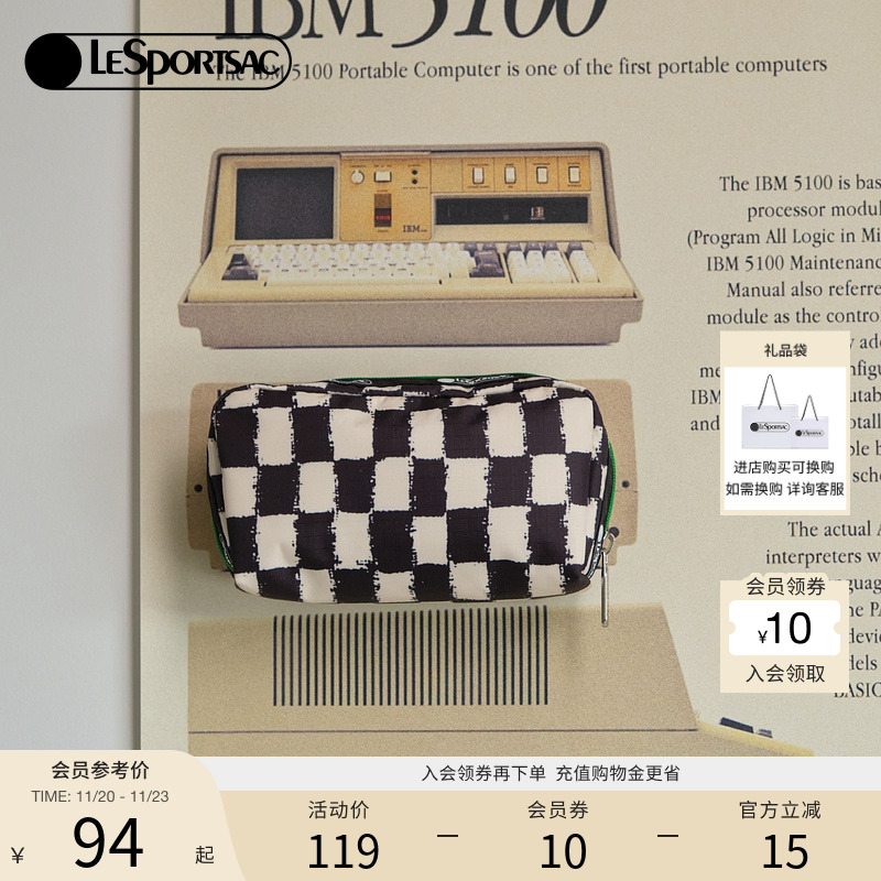 LeSportsac印花手拿包