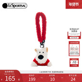 LeSportsac乐播诗新款 LUCKY PUPPY系列可爱毛绒小狗挂饰包包挂件