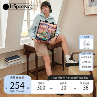 LeSportsac樂播詩(shī)水吉兒系列新款 假日風(fēng)印花休閑大容量托特包