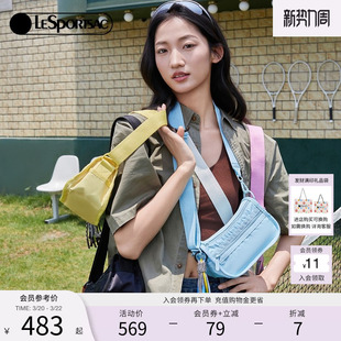 陈赫同款LeSportsac乐播诗超轻斜挎包运动轻便通勤休闲纯色小包