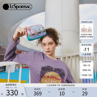 小羊波德莱尔系列童趣印花遛弯零钱包手拿包 LeSportsac乐播诗新款