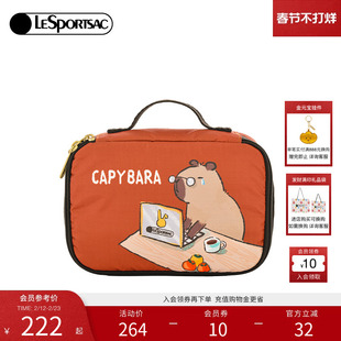 LeSportsac乐播诗新款迷你手拿包便携卡皮巴拉打工人动漫小包