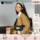 LeSportsac乐播诗新款 表情系列黑色百搭萌趣大眼仔通勤出行斜挎包