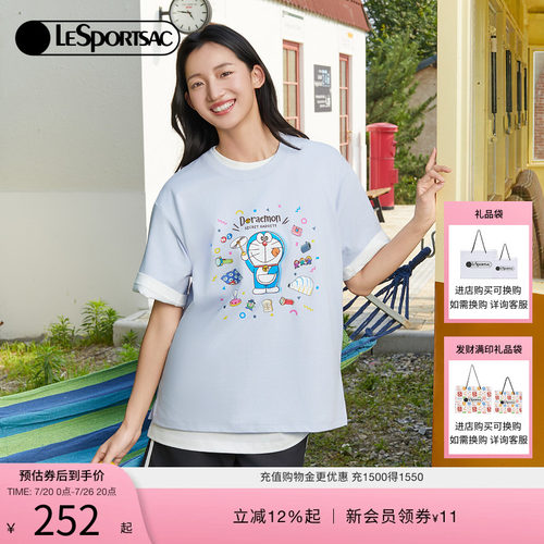 LeSportsac哆啦A梦联名T恤