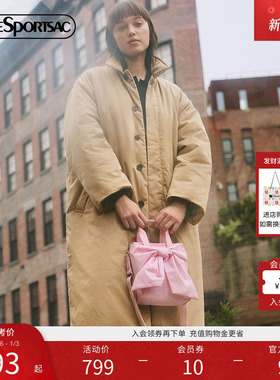 LeSportsac乐播诗新款BOW CAPSULE系列精致粉蝴蝶结小方包斜挎包