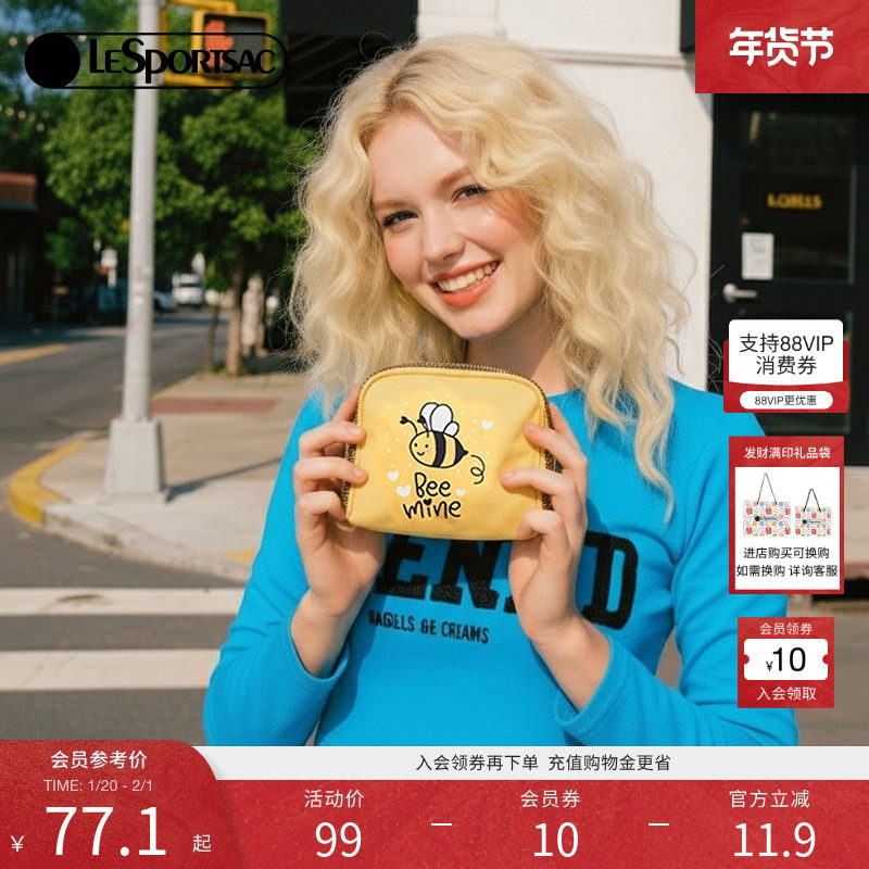 LeSportsac乐播诗新款TRENDY系列可爱化妆品收纳手机包女手拿包,箱包皮具/热销女包/男包,手拿包,淘宝优惠券,粉丝福利购,淘宝优惠卷