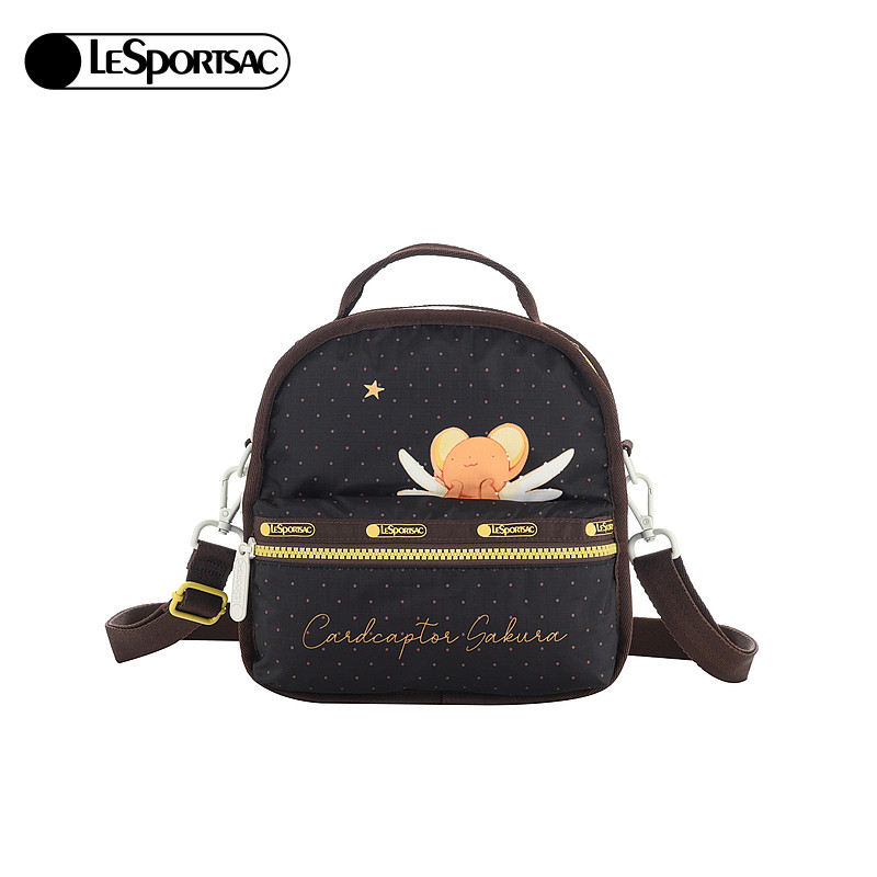thumbnail for LeSportsac 26 New CLAMP Series Magic Card Sakura Commuter Single Shoulder Crossbody Backpack