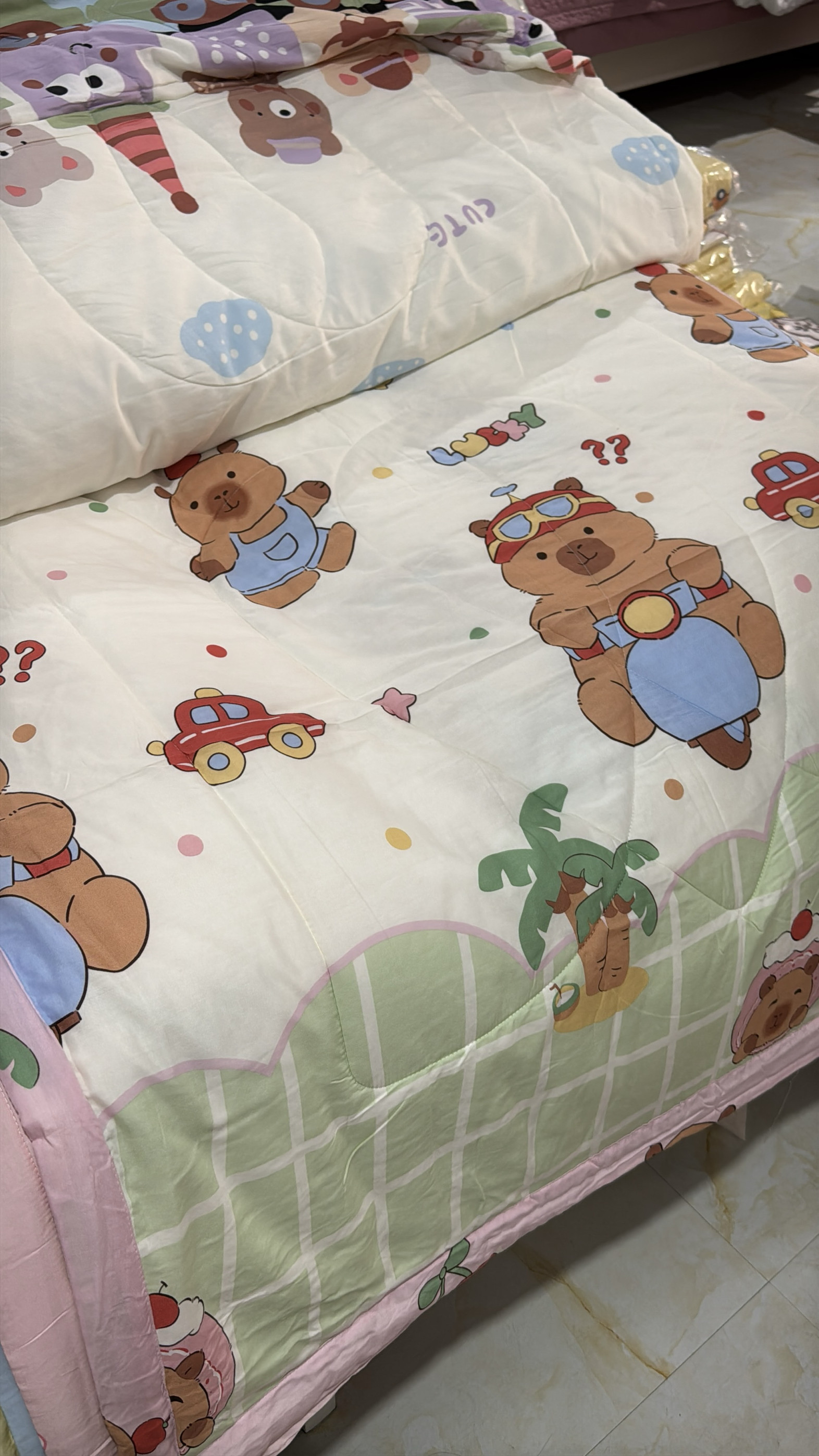 儿童韩香稠空调被可机洗幼儿午睡毯学生家用羽丝棉凉感空调房专用
