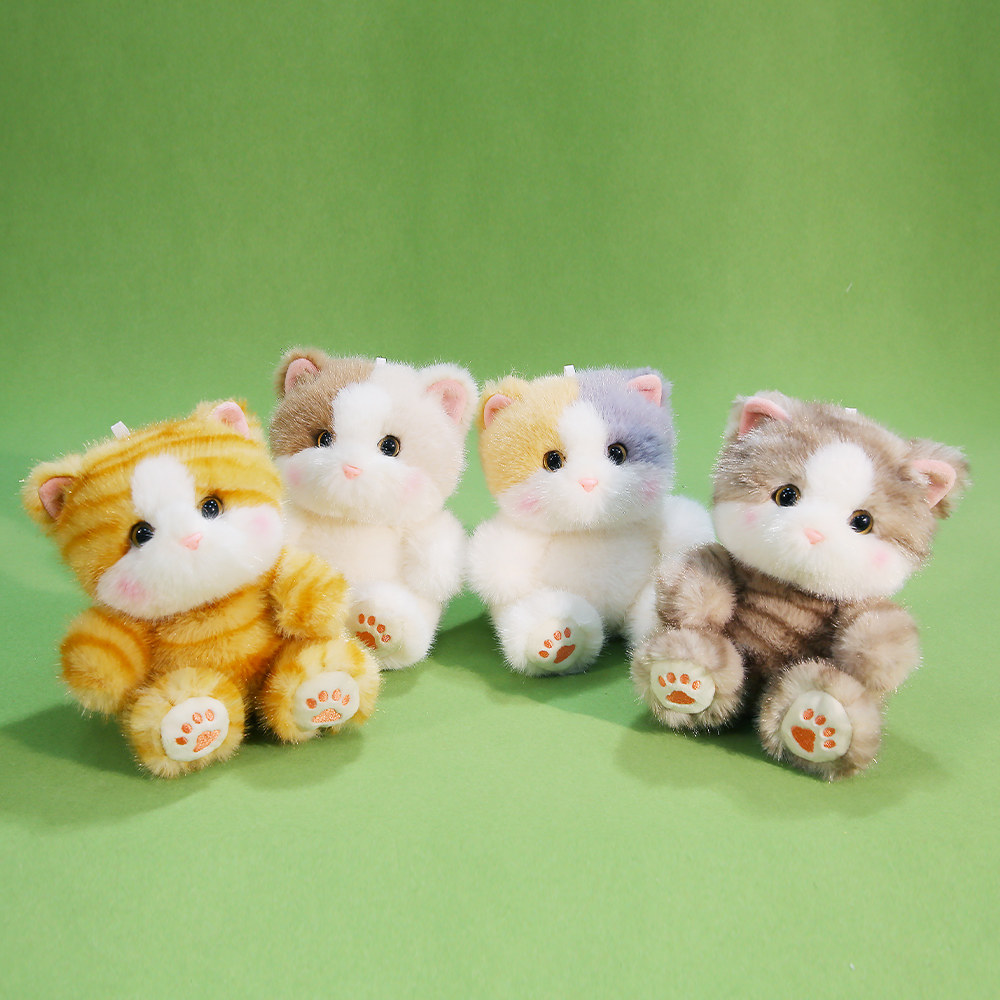 猫咪毛绒玩具可爱布偶猫金渐层小猫公仔掌中宝玩偶小号布娃娃礼物