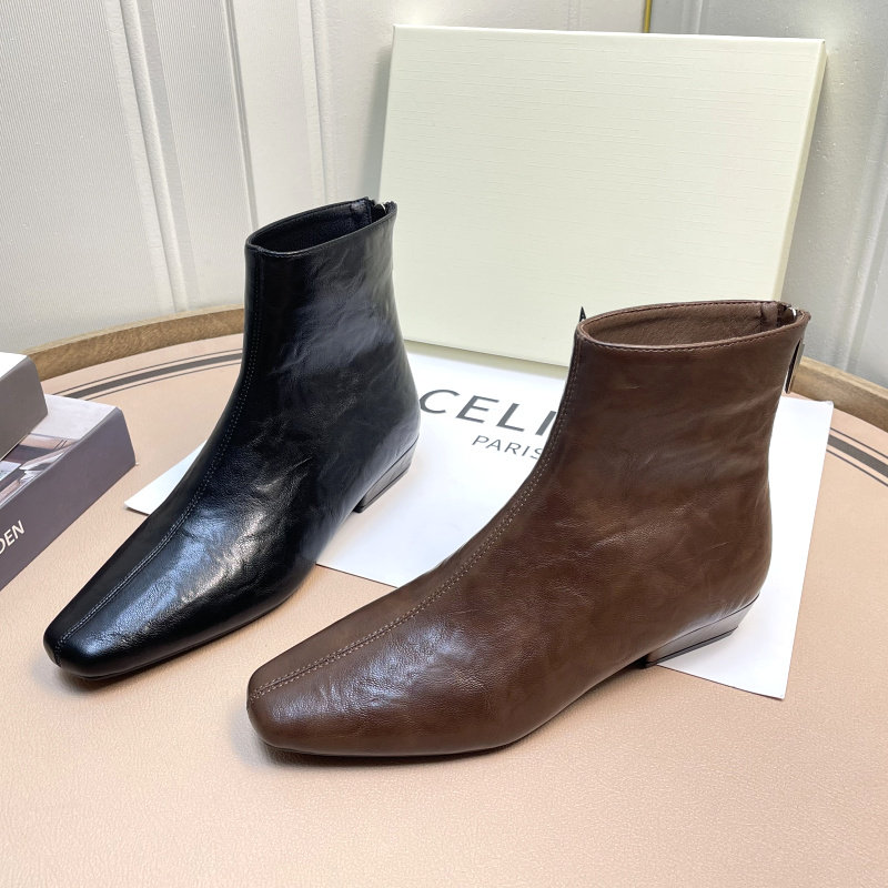 裕达小方头加绒低跟短靴2025冬季新款切尔西瘦瘦靴法式气质裸靴女,女鞋,切尔西靴,淘宝优惠券,粉丝福利购,淘宝优惠卷