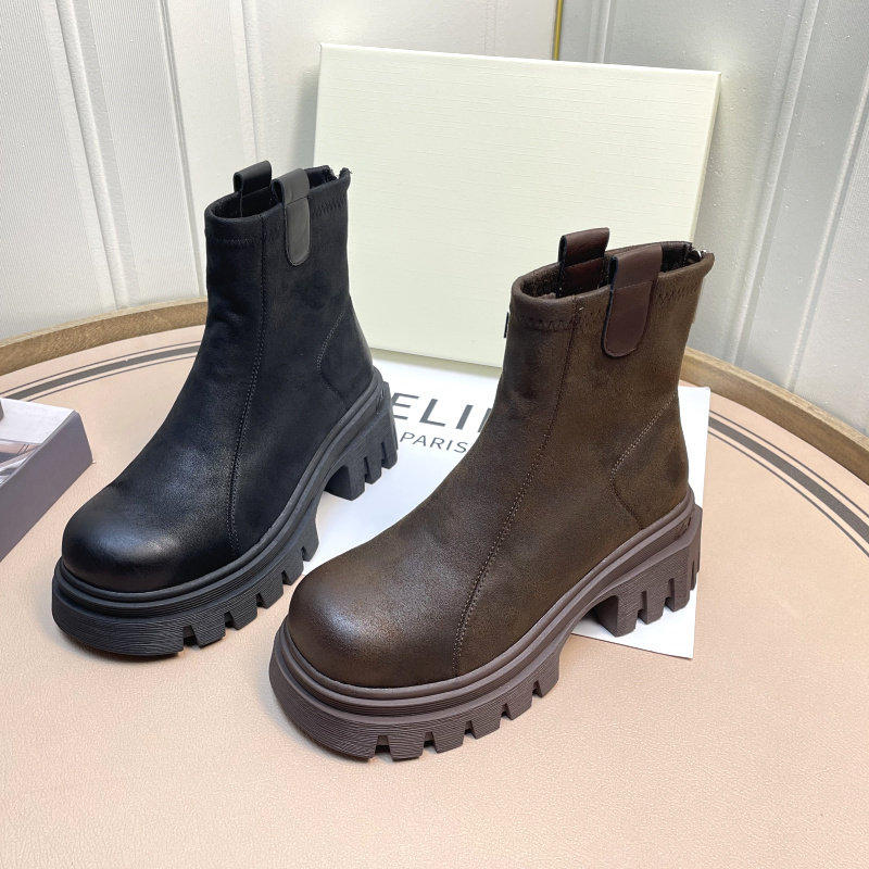 裕达增高小个子马丁靴女2025冬季