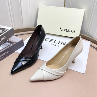 裕达2026春季新款高跟鞋女细跟尖头浅口气质高级不累脚时尚女单鞋