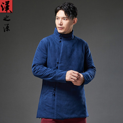 中式棉袄改良唐装加厚居士棉服