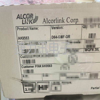 AK9563-GMF全新原装AK9563集成的单芯片USB智能卡读卡控制器QFN28
