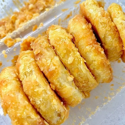 东北老式酥饼纯手工白糖酥饼吊炉饼老婆饼特产点心下午茶香酥饼子