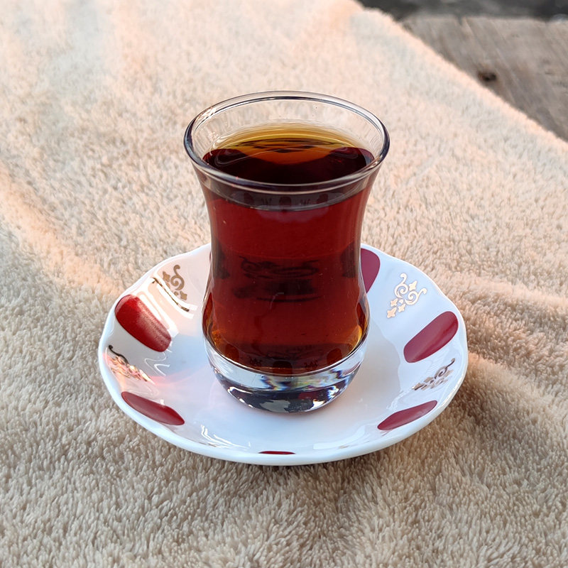 土耳其进口红茶杯欧式风耐热玻璃图片