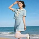 清纯风爱 薄荷白百褶裙套装 JK制服水手服