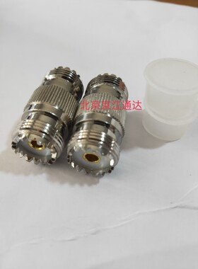 UHF-KK射频RF同轴连接器M母直通馈线转换接头SL16粗孔直通50欧