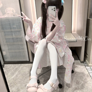 mp「浴衣」柴呼呼家樱花可爱女儿服洛丽塔和服纯棉少女Lolita