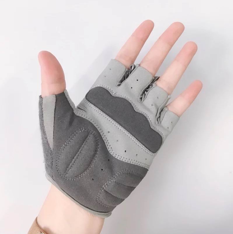 出口灰黑色男女半指手套战术运动赛车自行车举重哑铃博击健身锻炼