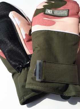 出口防水加绒加厚保暖骑行越野单板滑雪男女内分指外闷子手套连指