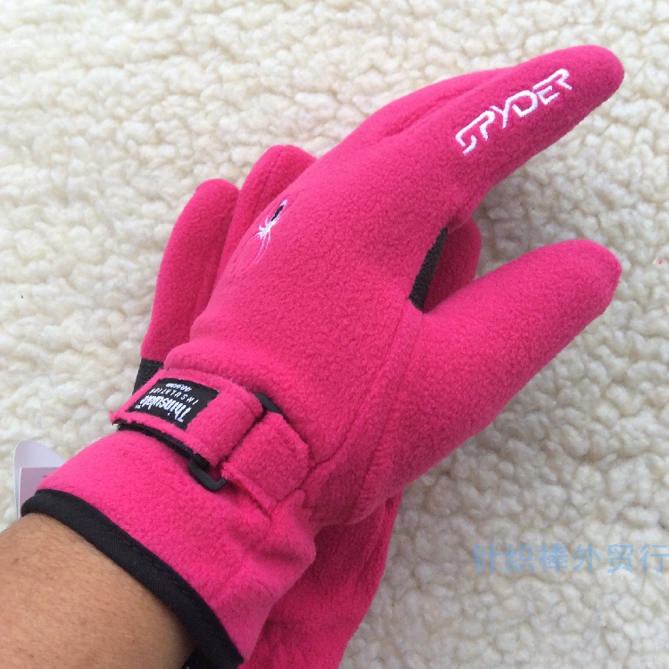 3M保暖手套出口美国摇粒绒蓝色